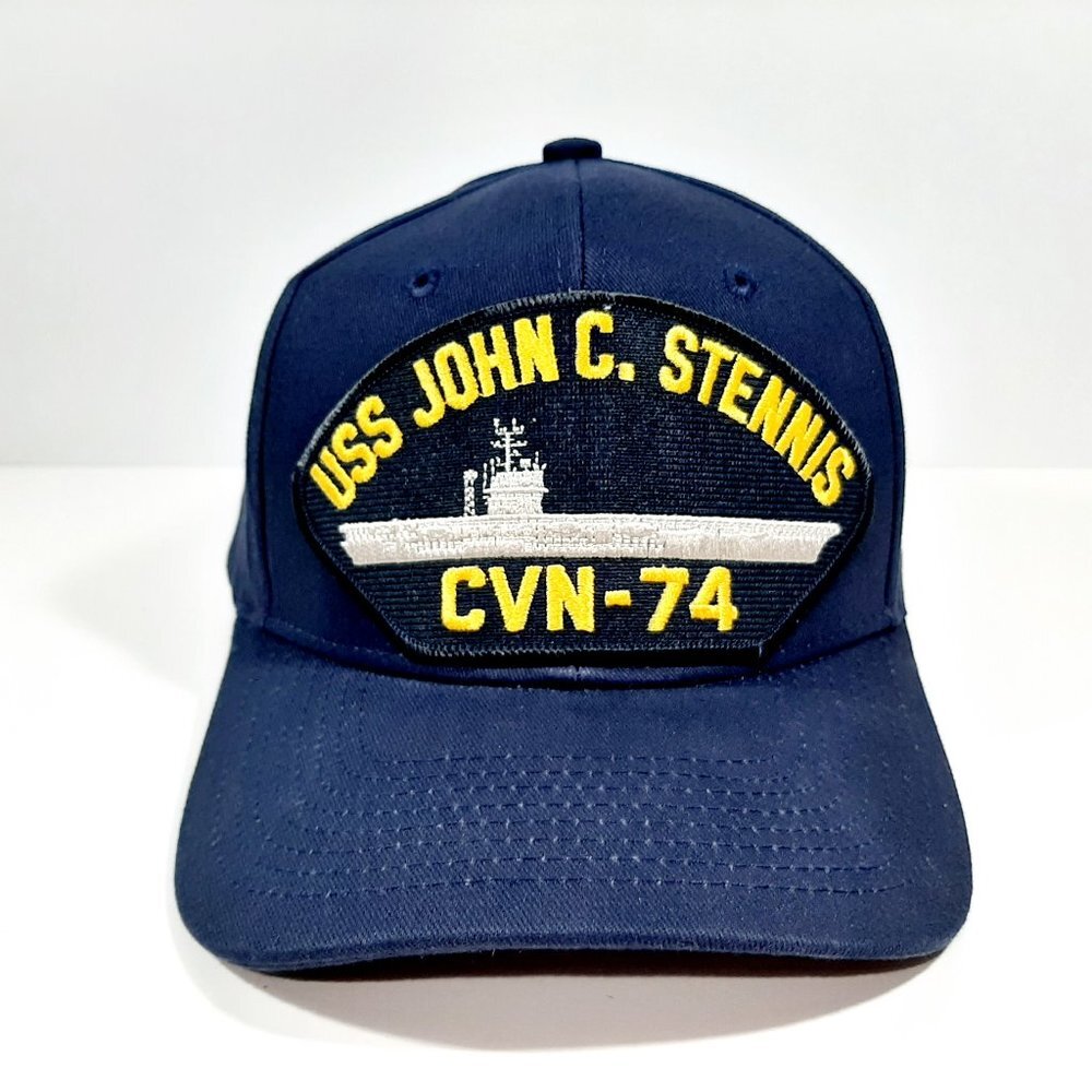 USS John C. Stennis Embroidered Patch Hat Baseball